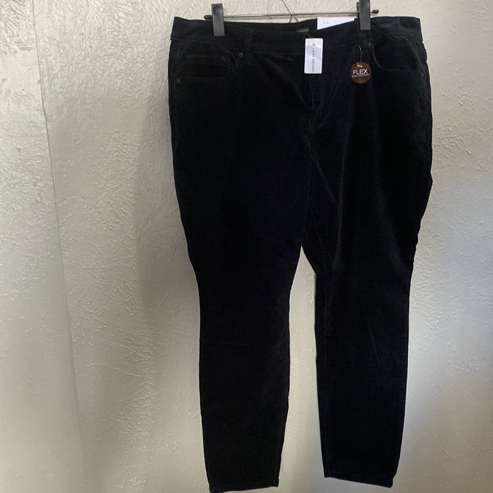 Lane Bryant signature fit skinny mid rise, corduroyed pants